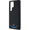 Etui MERCEDES Leather Contrasted Blue Horizontal Curve MagSafe do Samsung Galaxy S25 Ultra Czarny Typ Etui magnetyczne