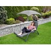 Leżak z parasolem SASKA GARDEN Bergamo 1067087 Szary Rodzaj Leżak