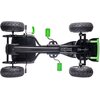 Gokart na pedały ENERO 18 Czarno-zielony Maksymalne obciążenie [kg] 50