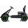 Gokart na pedały ENERO 18 Czarno-zielony Wiek 3+