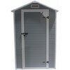 Domek narzędziowy SASKA GARDEN 1061658 Szary 133.5 x 103 x 202 cm Materiał Stal