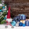 Skrzat SASKA GARDEN 1044774 Gnom Czerwono-szaro-biały 30+15 cm Kolor Czerwono-szaro-biały