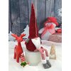 Skrzat SASKA GARDEN 1044774 Gnom Czerwono-szaro-biały 30+15 cm Wysokość [cm] 46