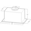 Okap MIDEA MH52T01ET22SG Inox 59dB klasa A++ Szerokość [cm] 52