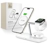 Ładowarka indukcyjna TECH-PROTECT QI15W A45 3w1 MagSafe Biały