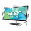 Monitor ACER CB343CURbemiiphuzx 34" 3440x1440px IPS 4 ms [GTG] Curved Przeznaczenie Do domu i biura