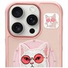 Etui NIMMY Glasses Cool Cat MagSafe do Apple iPhone 16 Pro Max Różowy Model telefonu iPhone 16 Pro Max