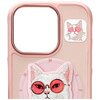 Etui NIMMY Glasses Cool Cat MagSafe do Apple iPhone 16 Pro Max Różowy Typ Etui nakładka