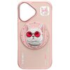 Etui NIMMY Glasses Cool Cat MagSafe do Apple iPhone 16 Różowy Seria telefonu iPhone