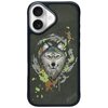 Etui NIMMY Wilk MagSafe do Apple iPhone 16 Ciemnoszary