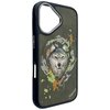 Etui NIMMY Wilk MagSafe do Apple iPhone 16 Ciemnoszary Dominujący kolor Ciemno-szary