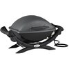 Grill elektryczny WEBER Q 1400 52020879 ze stojakiem Wyposażenie  Ruszty żeliwne z emalią porcelanową