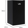 Lodówka LIN LI-BC92 83.5cm Czarna Kolor / wykończenie boków Czarny
