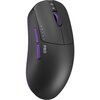 Mysz DARK PROJECT Novus Pro Wireless Czarno-fioletowy Komunikacja z komputerem Przewodowa