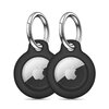 Brelok TECH-PROTECT Rough Apple Airtag Czarny (2 szt.)
