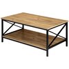 Stolik kawowy LOFTINSPIRED Herning Craft 100 Prostokątny Craft + czarny Materiał Stal