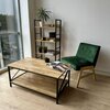 Stolik kawowy LOFTINSPIRED Herning Craft 100 Prostokątny Craft + czarny Materiał Płyta laminowana