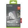 Ładowarka indukcyjna SBS Qi2 MagSafe 15W Biały Dedykowany model Apple MagSafe