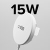 Ładowarka indukcyjna SBS Qi2 MagSafe 15W Biały Czujniki Automatycznie dostosowuje moc do urządzenia