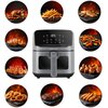 Air Fryer Frytkownica beztłuszczowa ELDOM FR45 Fritelo Czarny Funkcje dodatkowe 8 automatycznych programów
