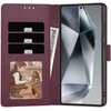 Etui TECH-PROTECT Wallet do Samsung Galaxy S25 Bordowy