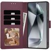 Etui TECH-PROTECT Wallet do Samsung Galaxy S25 Ultra Bordowy Seria telefonu Galaxy S
