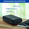 Powerbank CELLULARLINE Essence 10000mAh PD 20W Szary Liczba portów wyjściowych [szt] 2