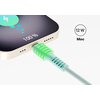 Kabel USB Typ-C - Lightning QUALO Ultimate QKN-CL-21 12W 1.5 m Miętowy Złącze 2 Lightning