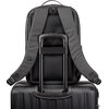Plecak na laptopa QUALO QPS-W-USB-01 15.6 cali Czarny Funkcje dodatkowe Pasek do mocowania na walizce na kółkach
