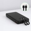 Powerbank QUALO Transparent QTPB10-LD-23-01 10000 mAh Czarny Typ kabla Zintegrowany kabel USB-C
