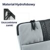 Etui na laptopa QUALO QPL-13-07 13.3 cali Szaro-czarny Funkcje dodatkowe Powłoka hydrofobowa