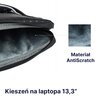 Etui na laptopa QUALO QPL-13-07 13.3 cali Szaro-czarny Rodzaj Pokrowiec na laptopa