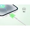Kabel USB - Lightning QUALO Recycling QRC-AL-00 12W 1.5 m Biały Dedykowany model Urządzenia z wejściem Lightning