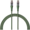 Kabel USB-C - USB-C QUALO Transparent QTCN-CC-04 1.5 m Zielony