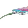 Kabel USB-C - USB-C QUALO Transparent QTCN-CC-04 1.5 m Zielony Obsługiwane zasilanie [W] do 60