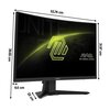 Monitor MSI MAG 244C 23.6" 1920x1080px 180Hz 1 ms [MPRT] Curved Częstotliwość odświeżania obrazu [Hz] 180