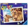 Malowanie po numerach RAVENSBURGER CreArt Lion and Baby 23976 Typ Na kartonie