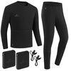 Bielizna podgrzewana MISSION AIR E-Underwear Men +2 x Powerbank (rozmiar L) Czarny Element grzewczy Żyła grzewcza