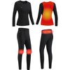 Bielizna podgrzewana MISSION AIR E-Underwear Women Set (rozmiar L) Czarny + 2 x Powerbank Materiał Bawełna