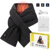 Podgrzewany szal MISSION AIR E-Scarf + Powerbank (rozmiar L) Czarny Materiał Poliester