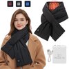 Podgrzewany szal MISSION AIR E-Scarf + Powerbank (rozmiar L) Czarny Wskaźnik naładowania baterii Tak