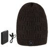 Podgrzewana czapka MISSION AIR E-Hat Brązowy + Powerbank Materiał Nylon