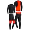 Bielizna podgrzewana MISSION AIR E-Underwear Men Set (rozmiar XL) Czarny + 2 x Powerbank Materiał Spandex