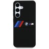 Etui BMW Silicone Middle Tricolor Stripes MagSafe do Samsung Galaxy S25 Czarny Model telefonu Galaxy S25