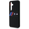 Etui BMW Silicone Middle Tricolor Stripes MagSafe do Samsung Galaxy S25 Czarny Typ Etui magnetyczne