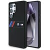 Etui BMW Silicone Middle Tricolor Stripes MagSafe do Samsung Galaxy S25 Ultra Czarny