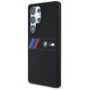 Etui BMW Silicone Middle Tricolor Stripes MagSafe do Samsung Galaxy S25 Ultra Czarny Seria telefonu Galaxy S