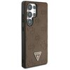 Etui GUESS Grained Hot Stamp Peony Pattern Triangle Logo MagSafe do Samsung Galaxy S25 Ultra Brązowy Kompatybilność Samsung Galaxy S25 Ultra