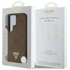 Etui GUESS Grained Hot Stamp Peony Pattern Triangle Logo MagSafe do Samsung Galaxy S25 Ultra Brązowy Marka telefonu Samsung