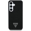 Etui GUESS Grained Triangle Logo MagSafe do Samsung Galaxy S25 Czarny Model telefonu Galaxy S25